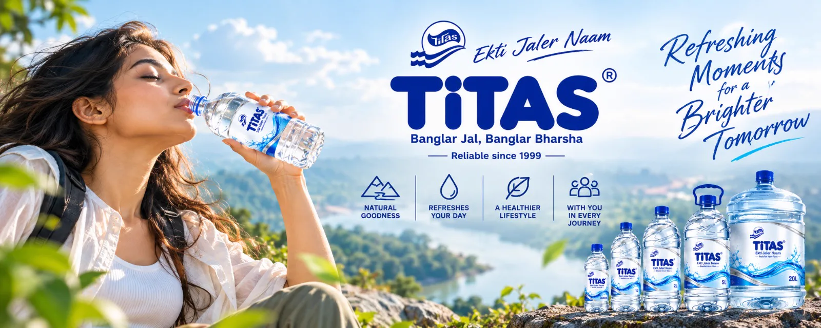 TiTAS packs photographed together with a traveller